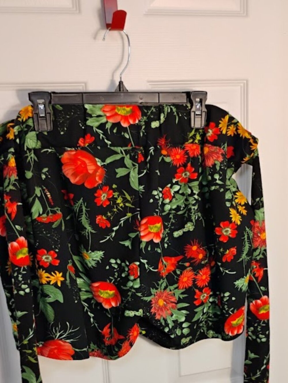 Like An Angel Floral Tie-Waist Shorts 2X